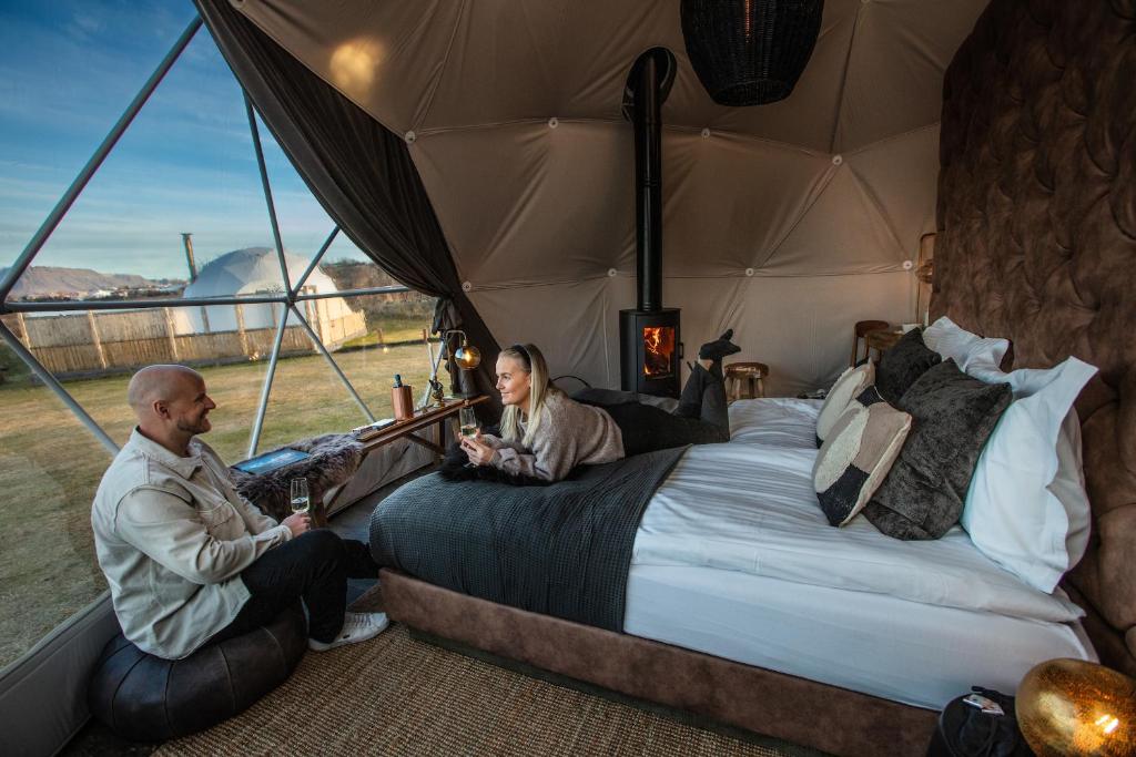 Posezení v ubytování Reykjavik Domes