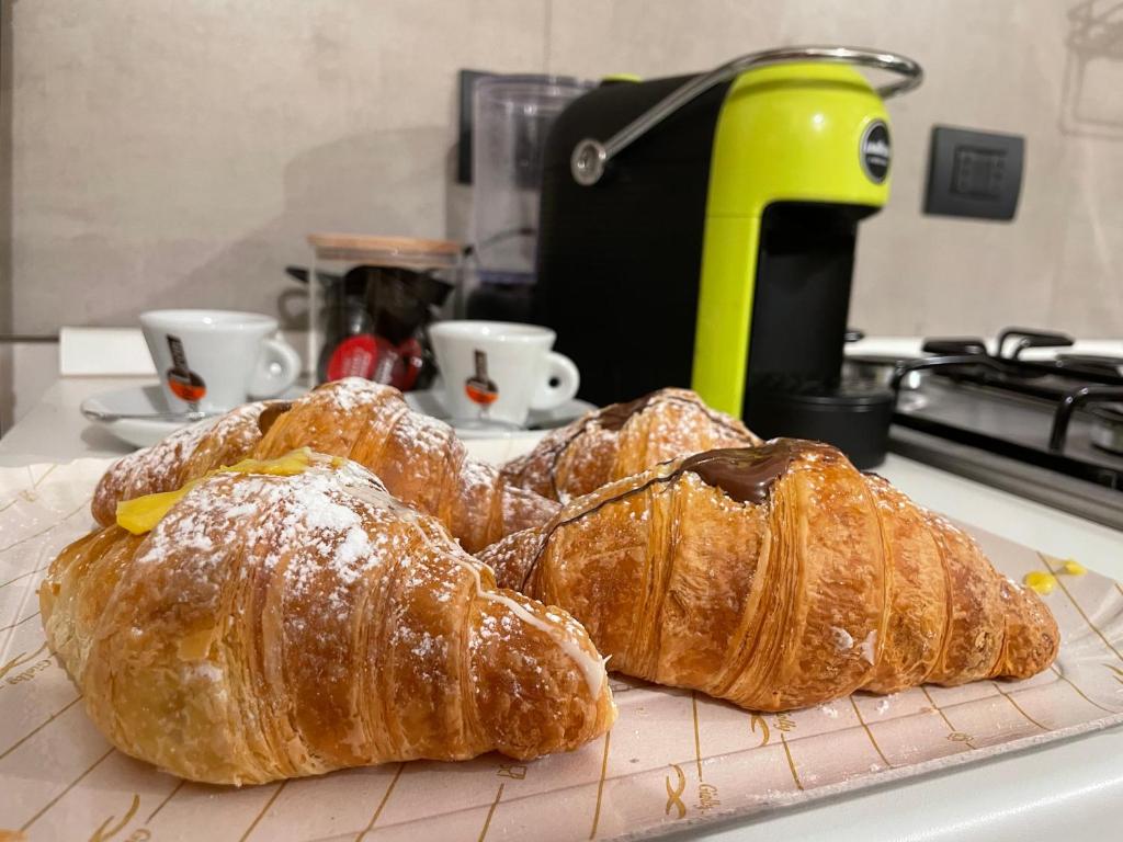 Možnosti raňajok pre hostí v ubytovaní HappyHome Bilocale centro storico Rivarolo Canavese