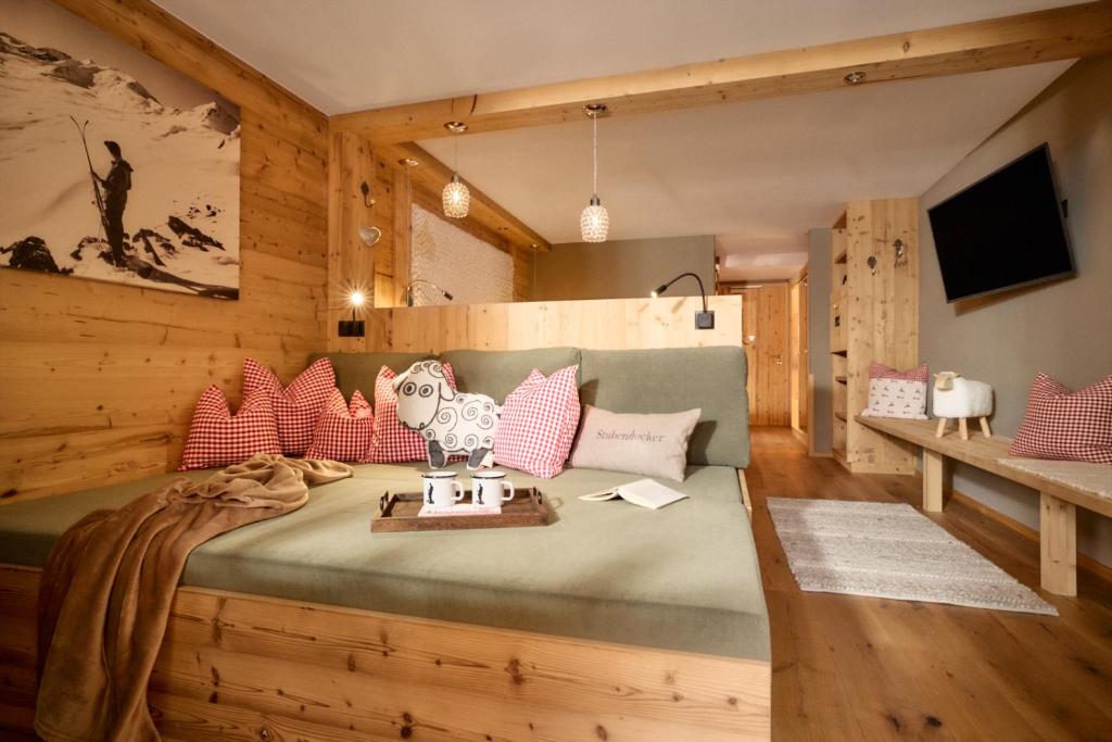 TV a/nebo společenská místnost v ubytování Hotel Alpenfriede