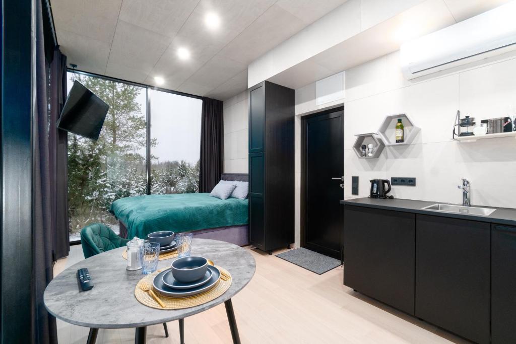 Kuchyň nebo kuchyňský kout v ubytování Juniper Villas - Standard & Delux