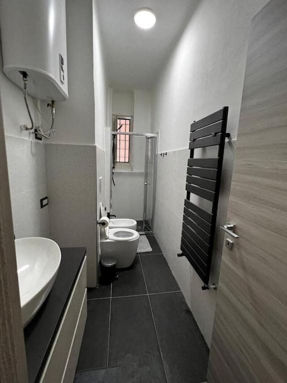 Koupelna v ubytování A.P. Appartamento o camera