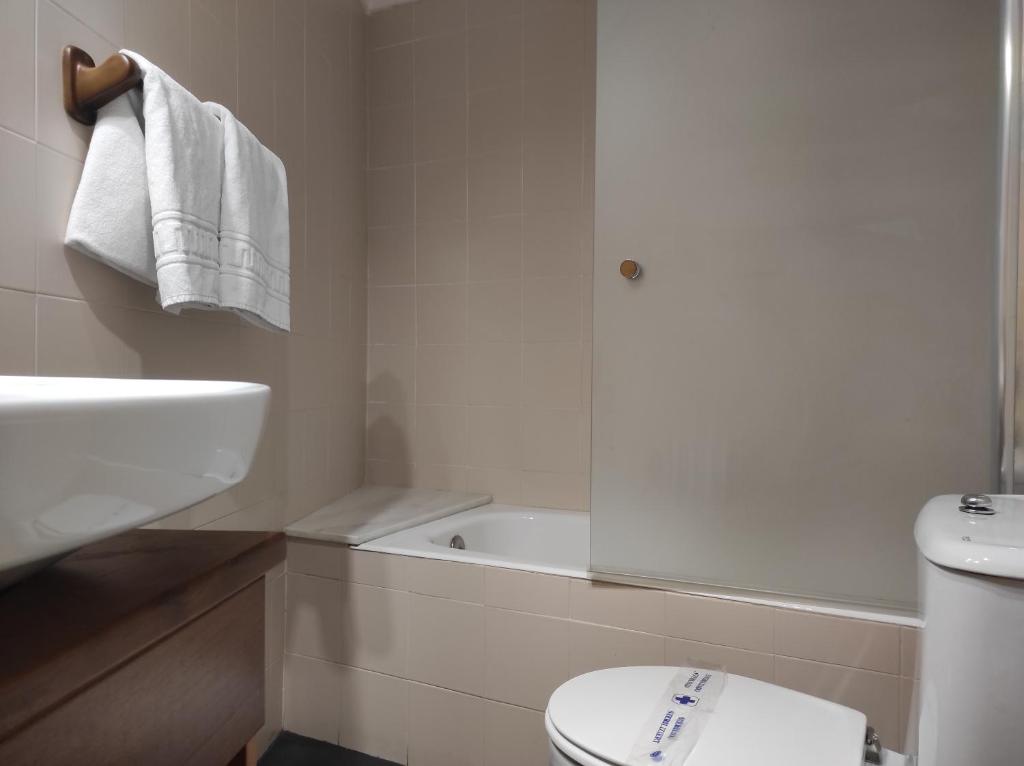 Koupelna v ubytování Snö Hotel Bielsa