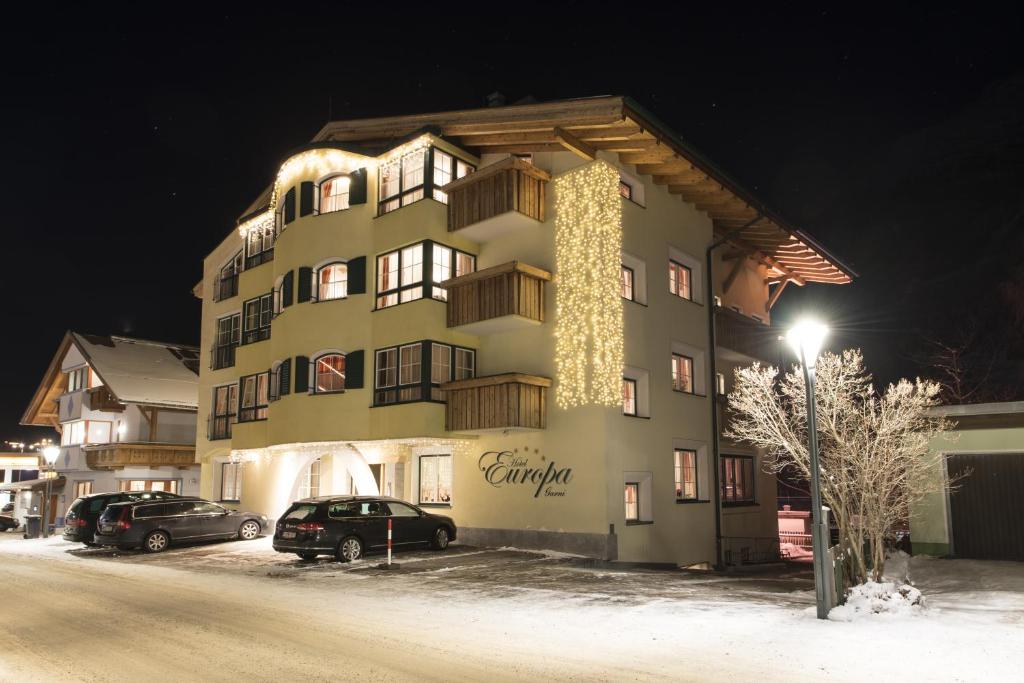 Hotel Garni Europa during the winter