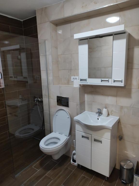 Koupelna v ubytování Apartman 8 Hill Zlatar