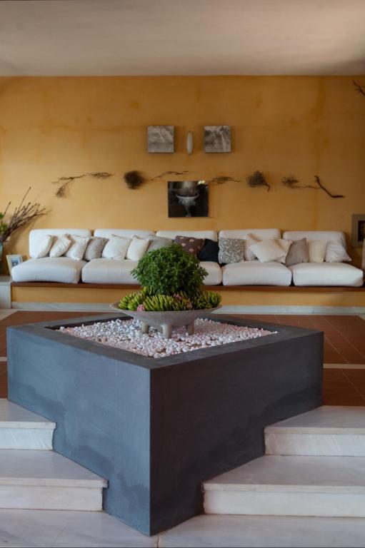 Posezení v ubytování Villa Rodialos