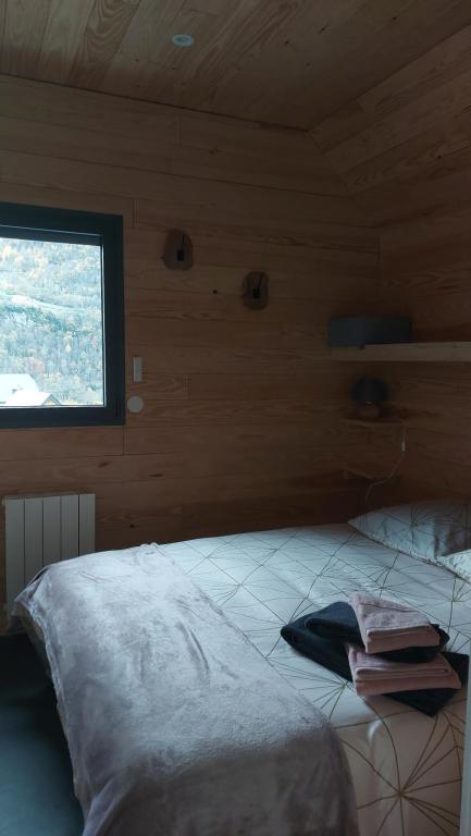 Postel nebo postele na pokoji v ubytování Chalet Sanset
