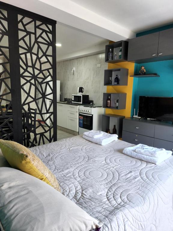 Η κουζίνα ή μικρή κουζίνα στο Buena Onda - departamento