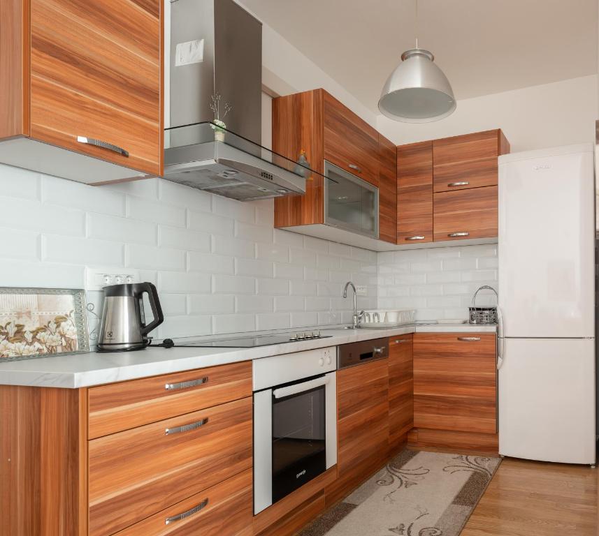 Kuchyňa alebo kuchynka v ubytovaní Apartments Zagreb West