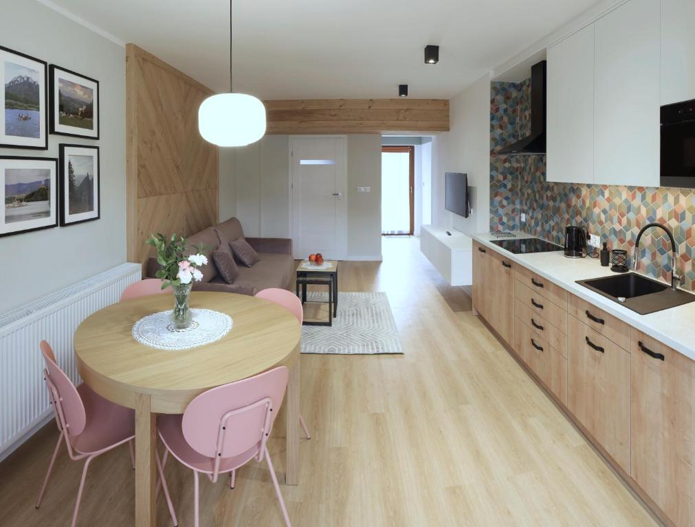 Χώρος καθιστικού στο Apartamenty u Znańca