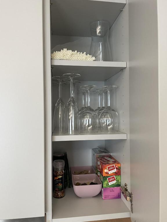 Köök või kööginurk majutusasutuses Apartmán Plešivec u sjezdovky