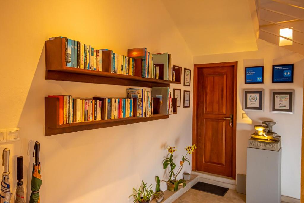 Knihovna v bed and breakfast