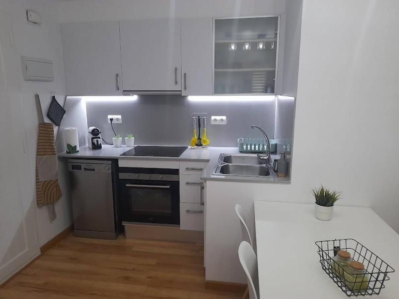 Kuchyň nebo kuchyňský kout v ubytování Terrassa-Solarium Centre