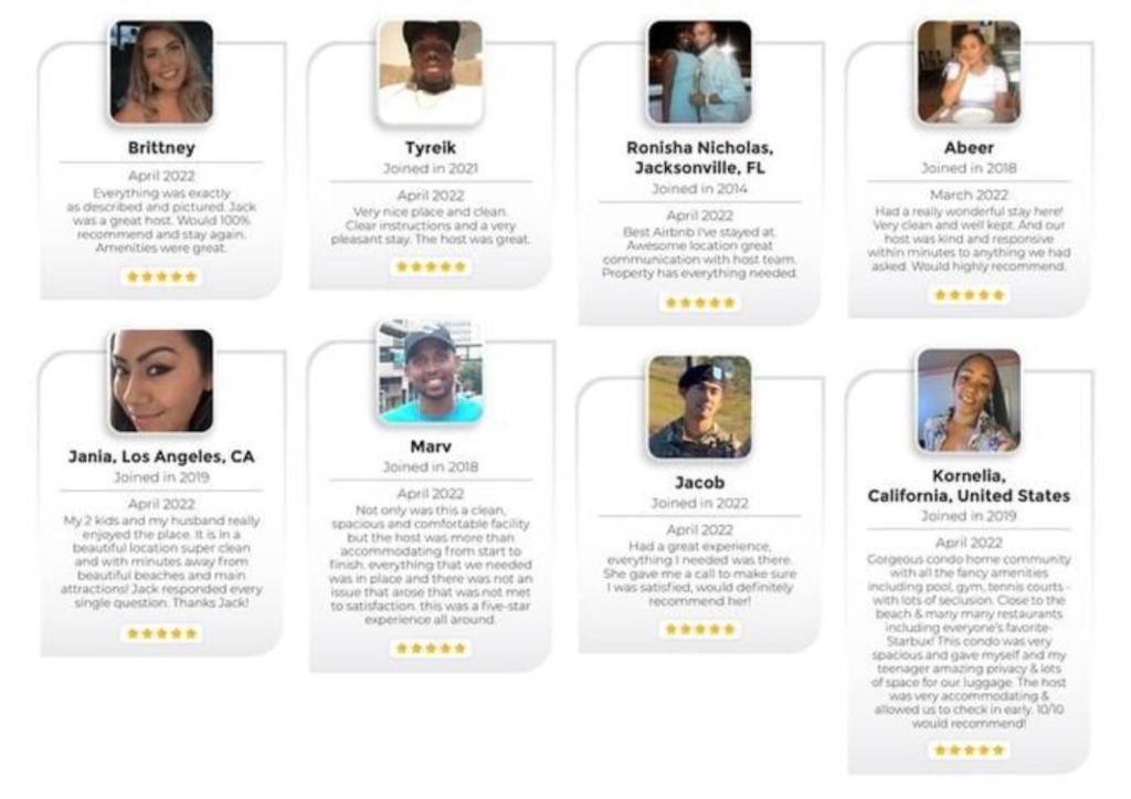 a screenshot of a page of a website with different people at Renu at Jacksonville in Jacksonville