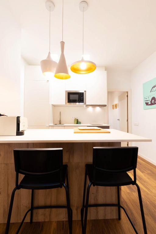 Kuchyň nebo kuchyňský kout v ubytování Apartamento en Plaza SEDASSOS Centro Historico