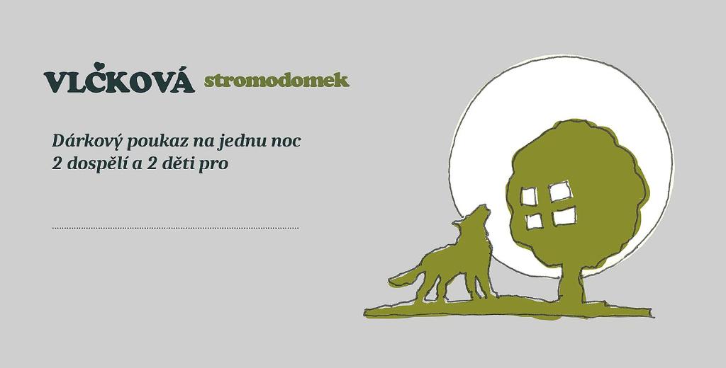 Půdorys ubytování Stromodomek Vlčková