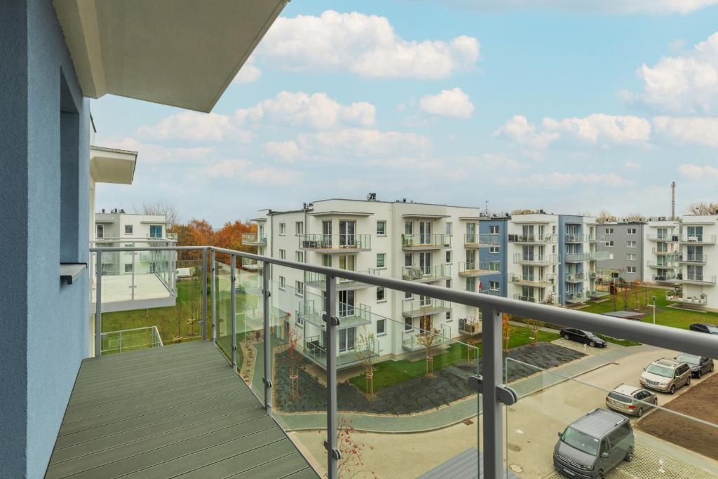 Balkón alebo terasa v ubytovaní Seaside Apartamenty Porta Mare I Kołobrzeg