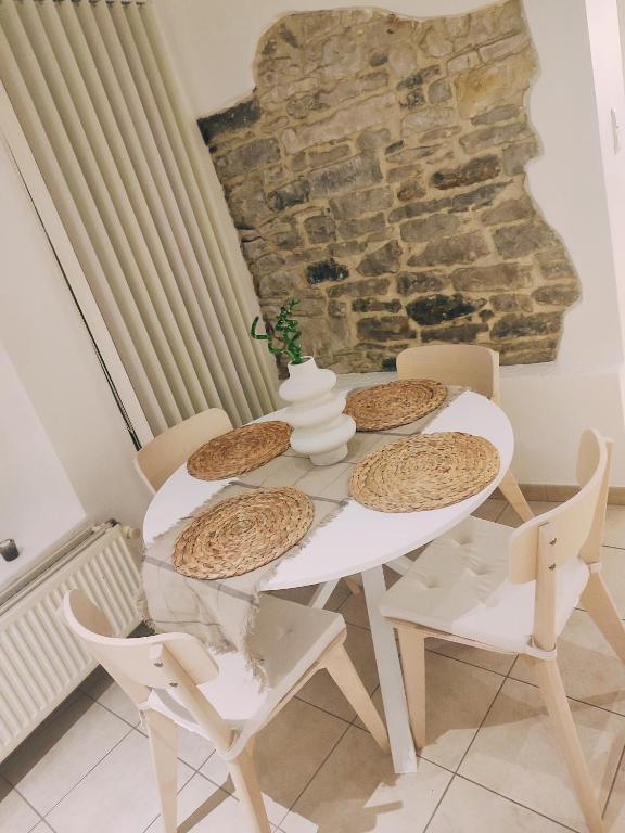 Posezení v ubytování L auberge de l Entre Potes-Boho Chic