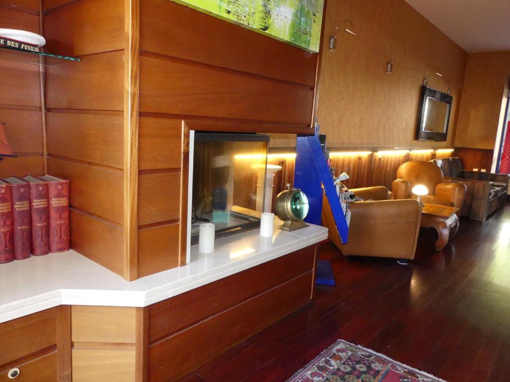 Posezení v ubytování Logis REX HOTEL Lorient