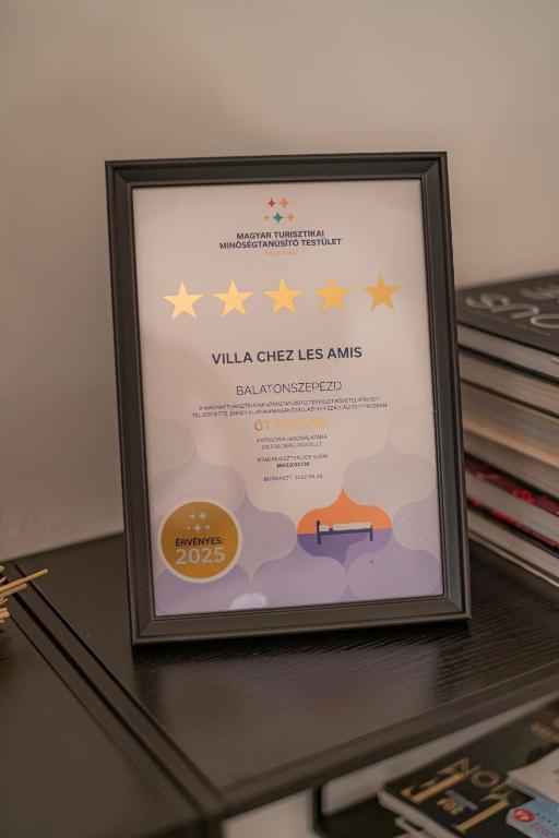 Certyfikat, podpis lub inny dokument wystawiony w obiekcie Villa Chez les Amis - Adults only