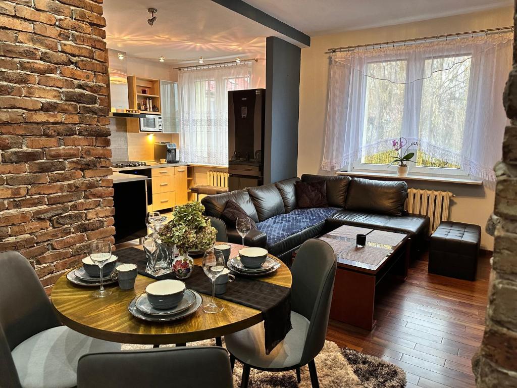 Kuchyň nebo kuchyňský kout v ubytování Be Inn - Luxury Apartment Gliwice