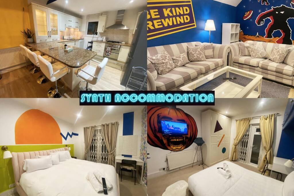 3 Bedroom 80s RETRO House By Synth London,Spacious! Sleeps 6, London (updated