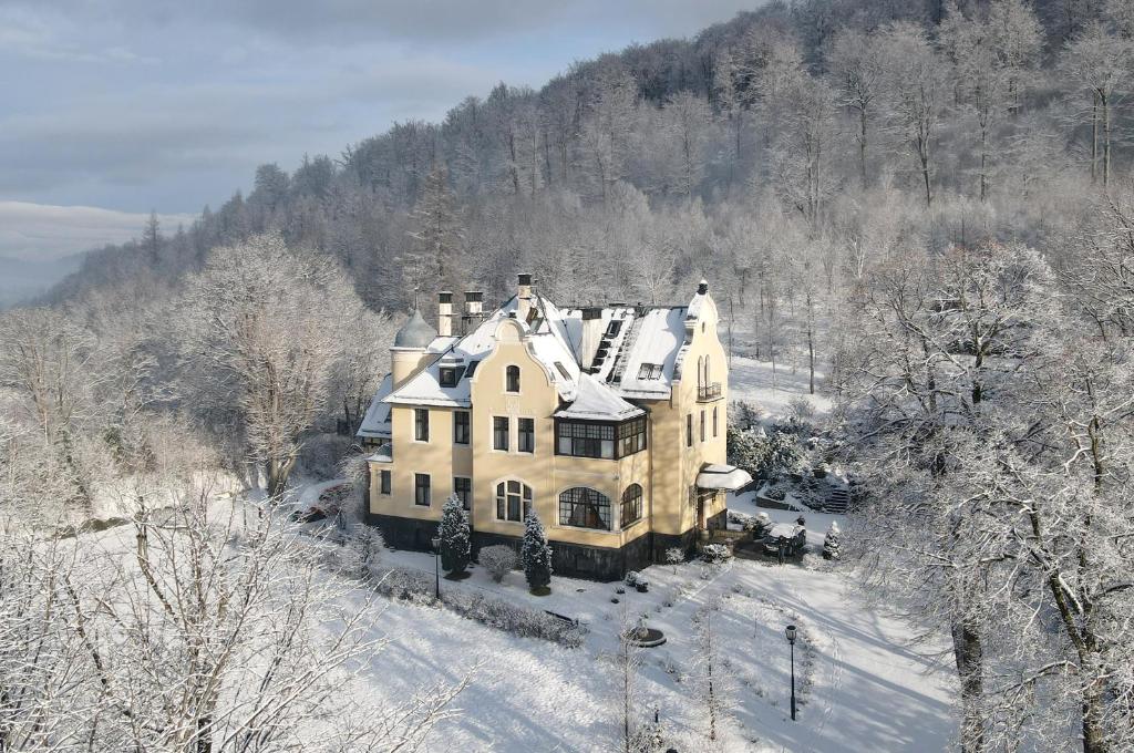 Villa Elise Park Pension v zimě