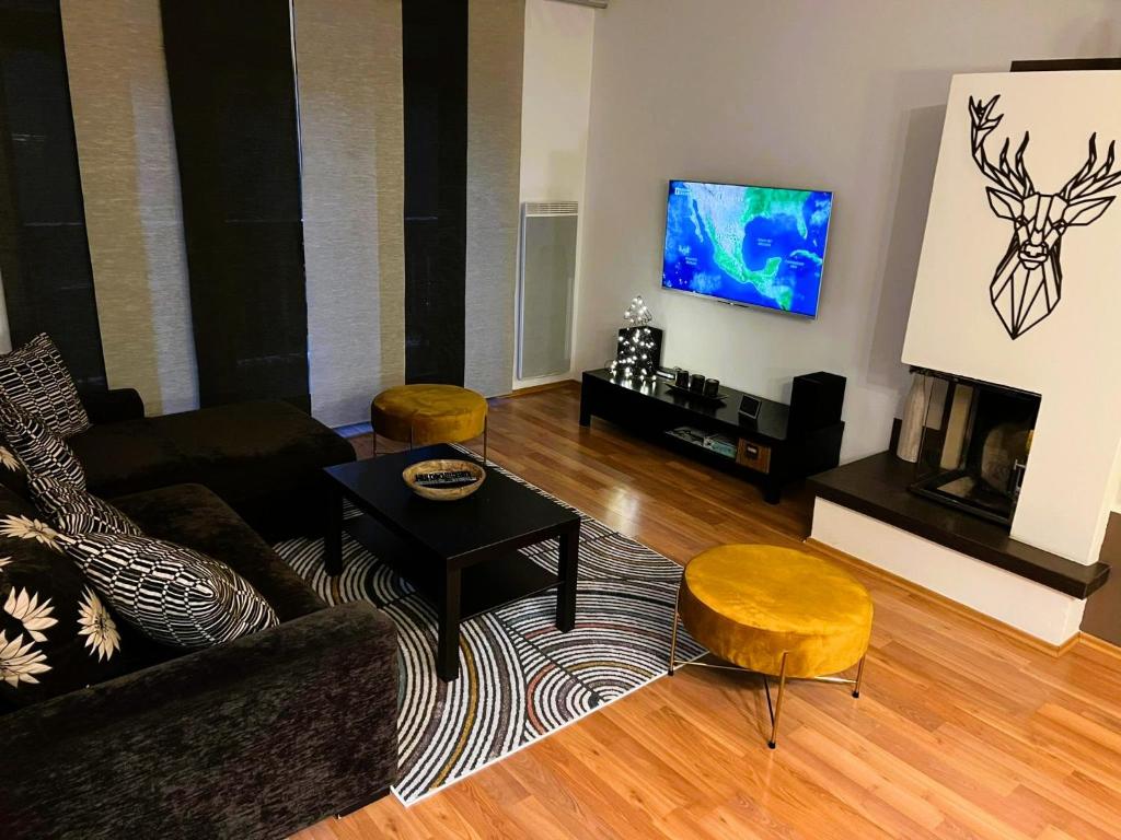 TV a/nebo společenská místnost v ubytování Dream Apartments No.202 - Right in the heart of Tále