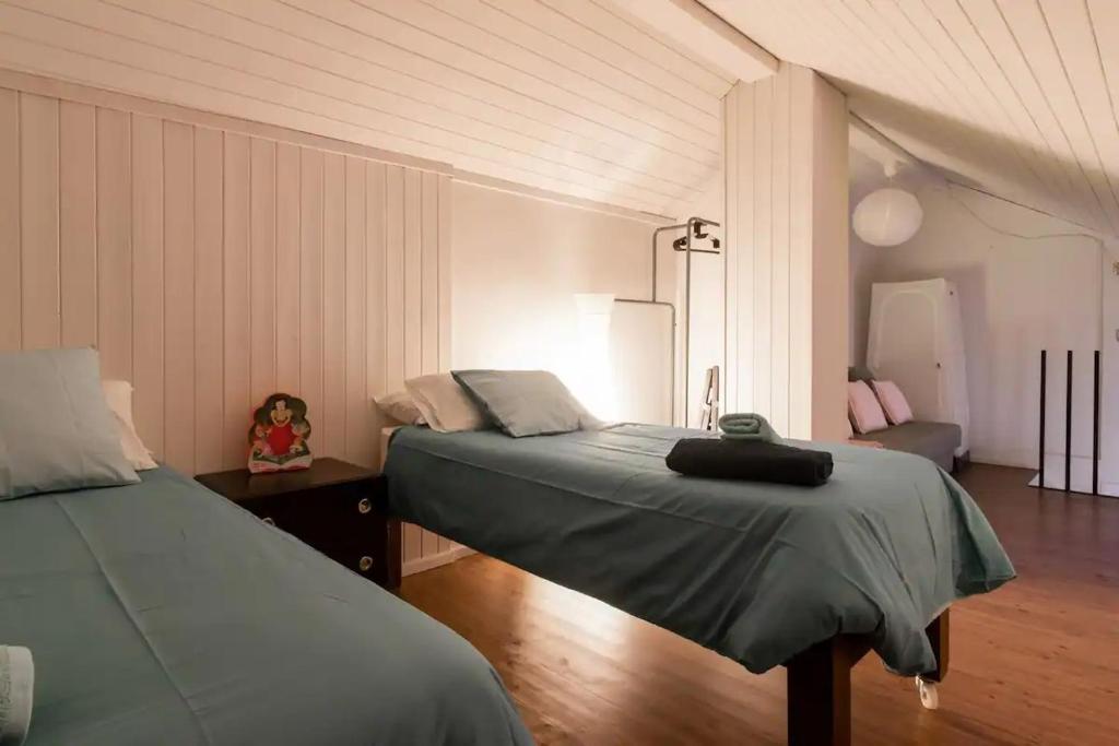 Postel nebo postele na pokoji v ubytování Precioso Ático duplex en vielha para 6 pax
