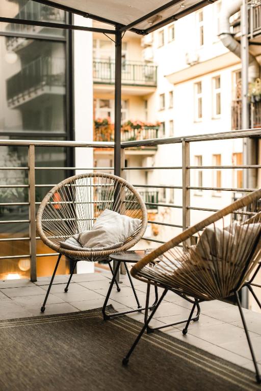 Balkón alebo terasa v ubytovaní Vilao Apartments