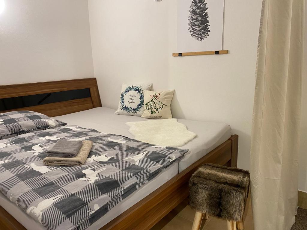 Postel nebo postele na pokoji v ubytování Apartmany Silver