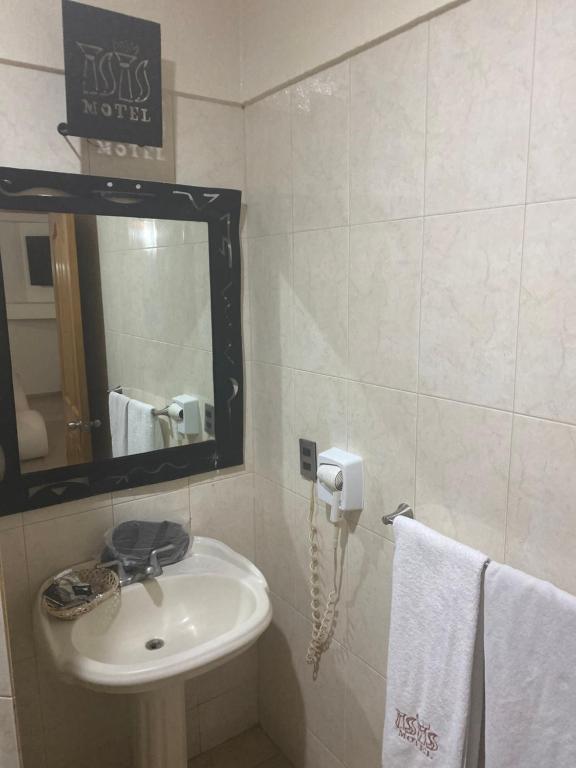 Koupelna v ubytování Motel isis
