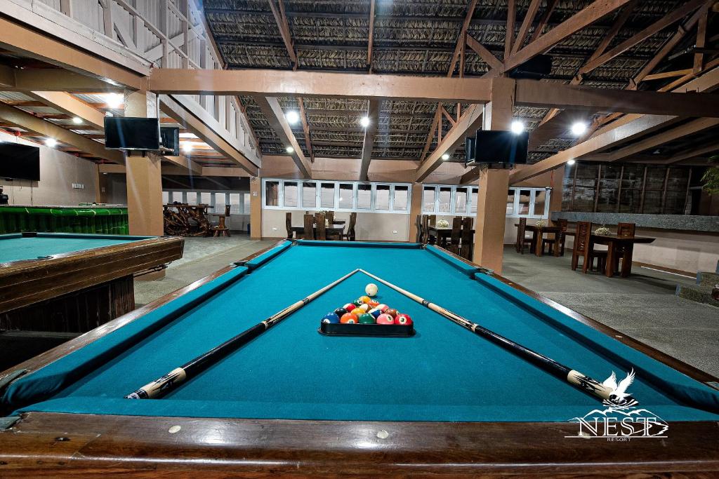 Biliár nebo kulečník v ubytování Nest Resort