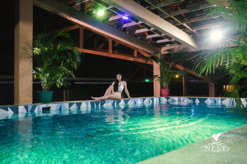 Bazén v ubytování Nest Resort nebo v jeho okolí