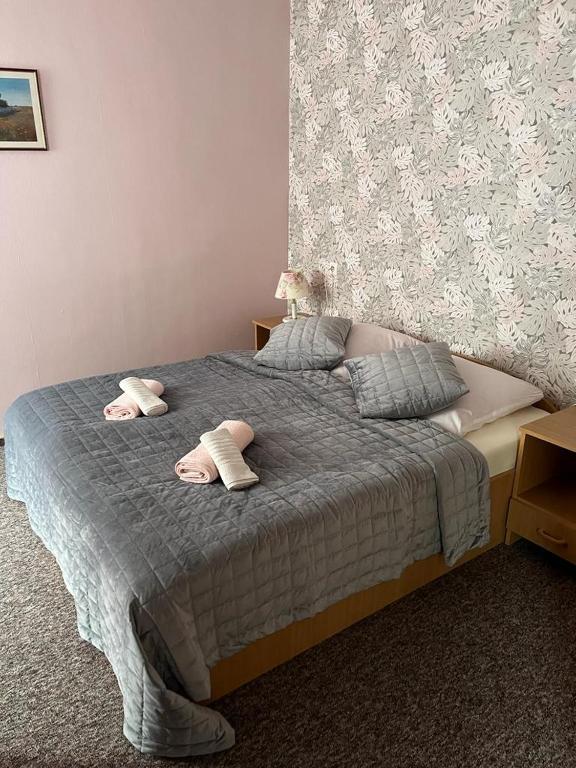 Posteľ alebo postele v izbe v ubytovaní Hotel Sudety