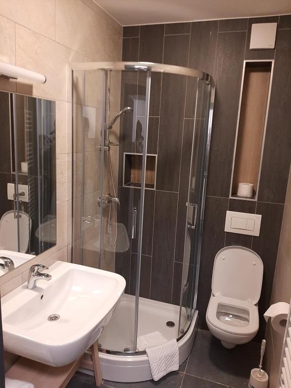 Koupelna v ubytování Golte Apartment Tibona