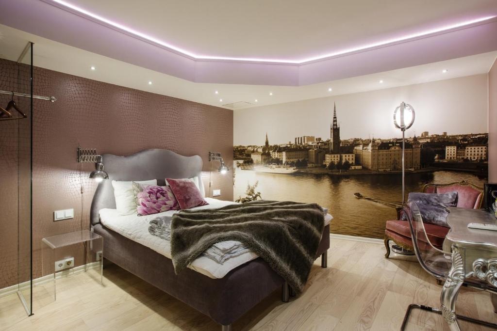 Posezení v ubytování Skanstulls Boutique Hostel