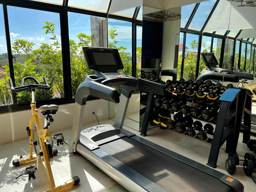 Fitness centrum a/nebo fitness zařízení v ubytování HARI Residence & Spa