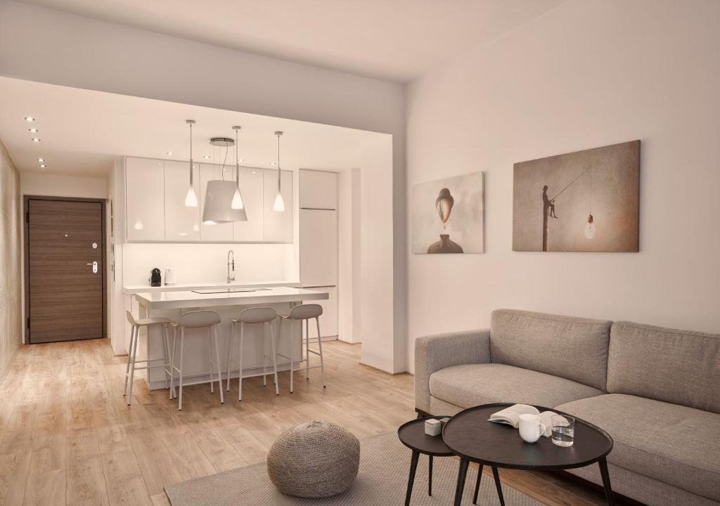 Kuchnia lub aneks kuchenny w obiekcie Cute n Comfort Luxury Condo in Kolonaki