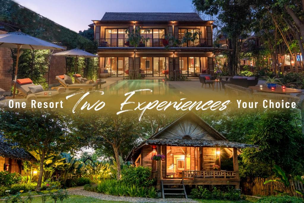 a home with the words one resort no experiences your choice at Pai Village Boutique Resort in Pai