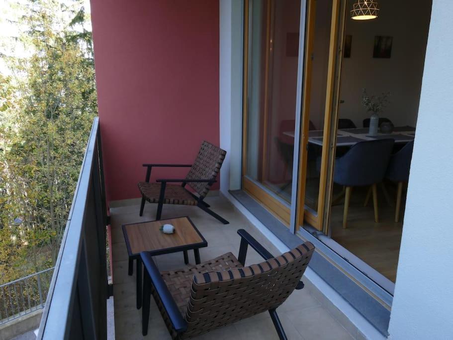 Balkón nebo terasa v ubytování Forest Green Pohorje Apartment