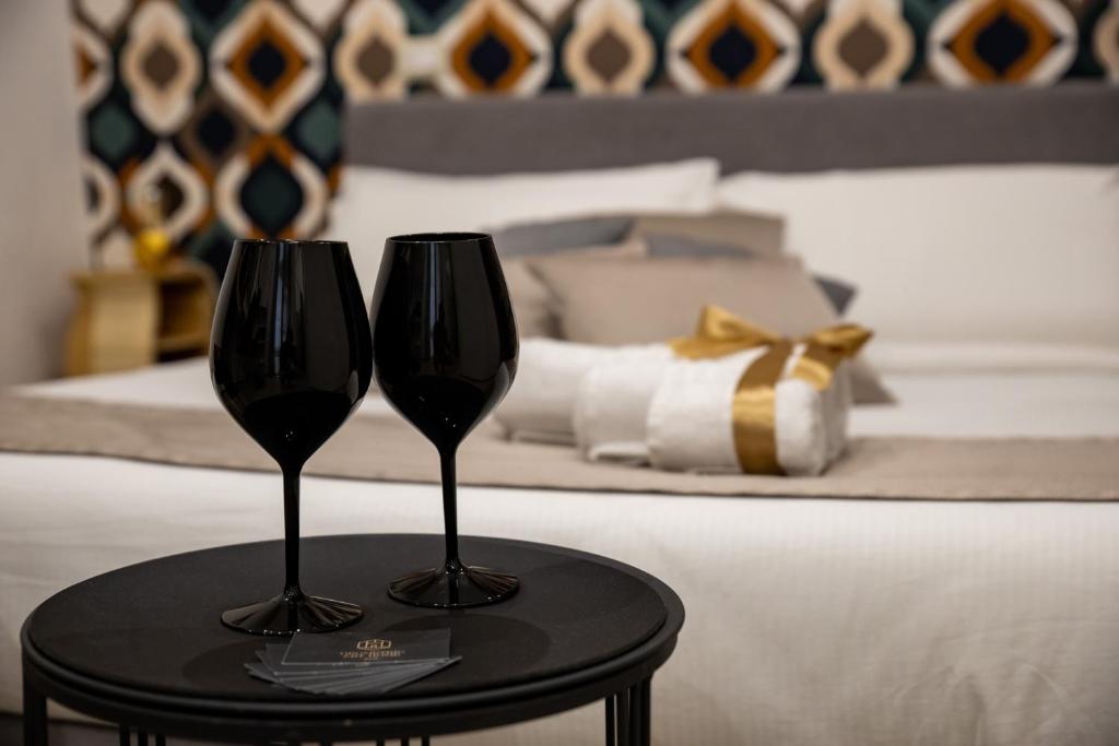 Posteľ alebo postele v izbe v ubytovaní Geometric Art Home