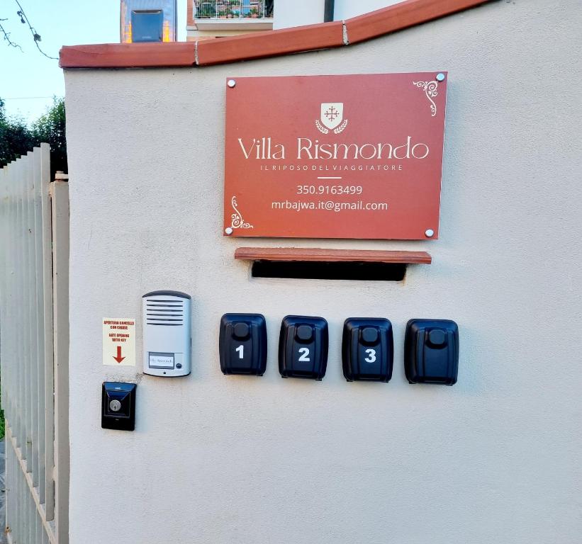 Certifikát, ocenenie alebo iný dokument vystavený v ubytovaní Villa Rismondo Pisa