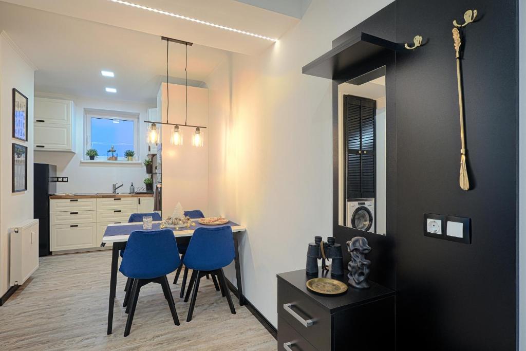 Kuchyň nebo kuchyňský kout v ubytování Monos Apartman