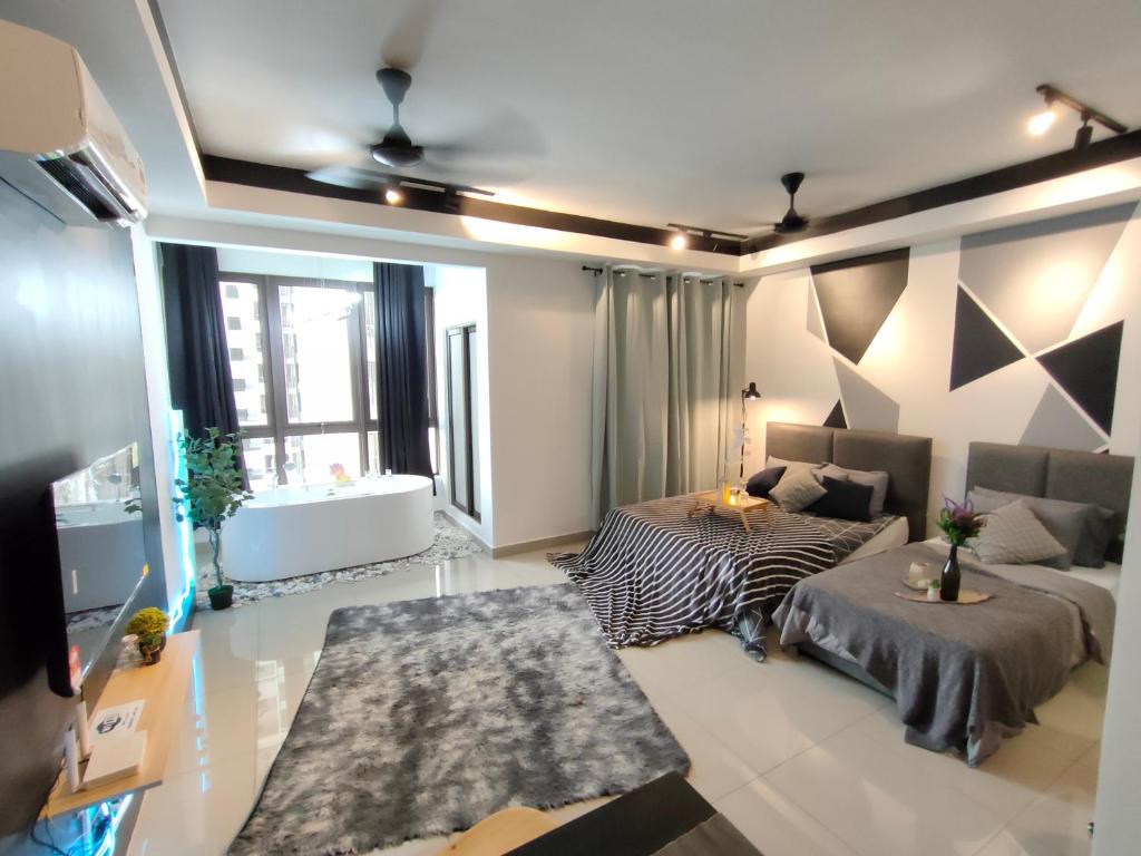 Bali Residences Homestay Melaka Town - Estudio Con Baño De Spa