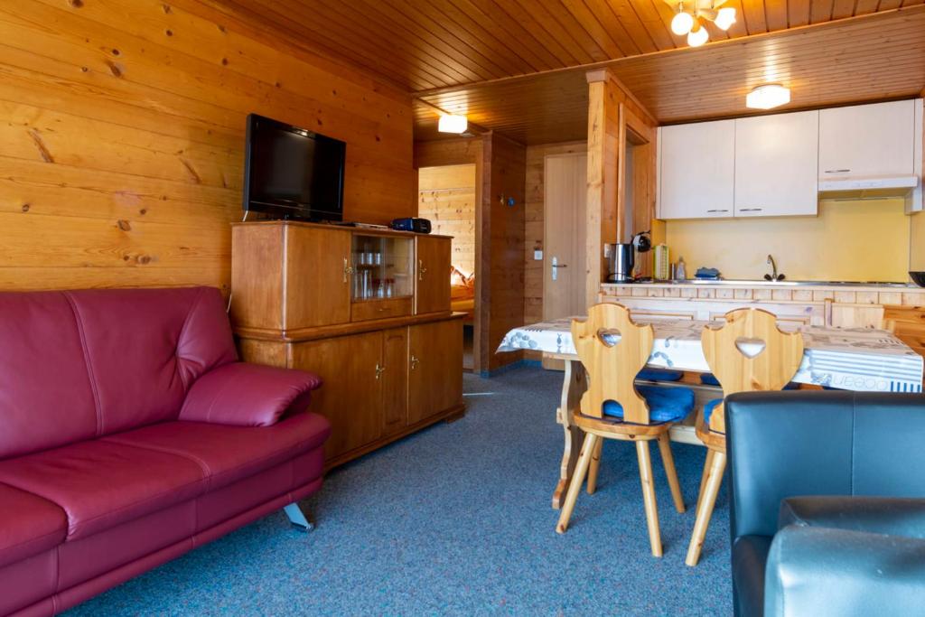 Kuchyň nebo kuchyňský kout v ubytování Chalet Weisshorn 2