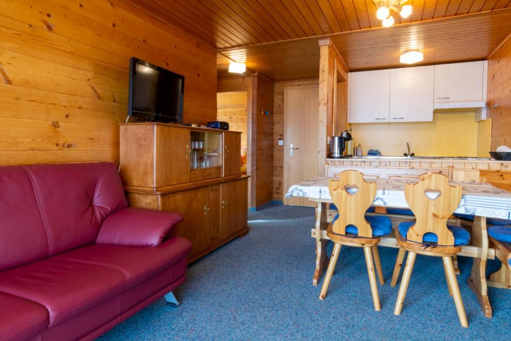 Kuchyň nebo kuchyňský kout v ubytování Chalet Weisshorn 2