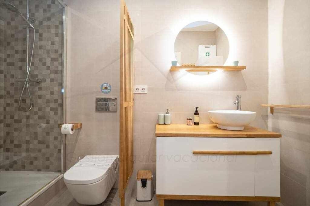 Koupelna v ubytování Lavaderu Apartamento