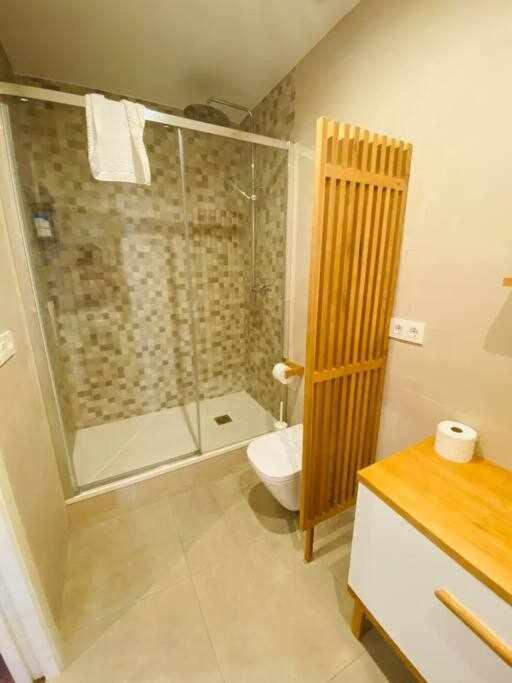 Koupelna v ubytování Lavaderu Apartamento