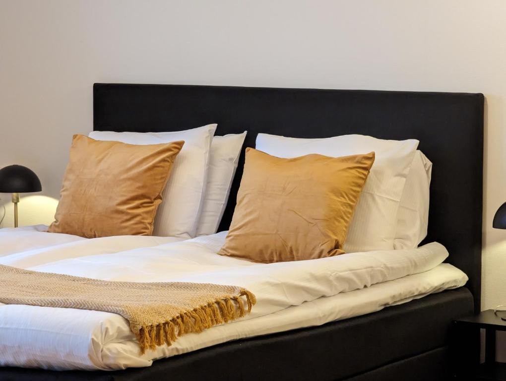 Postel nebo postele na pokoji v ubytování Hotell Bro