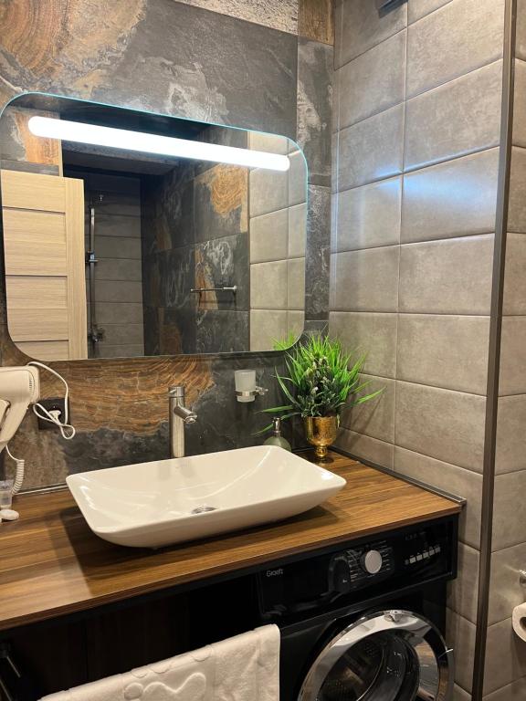 Koupelna v ubytování Sauna Royal Suite